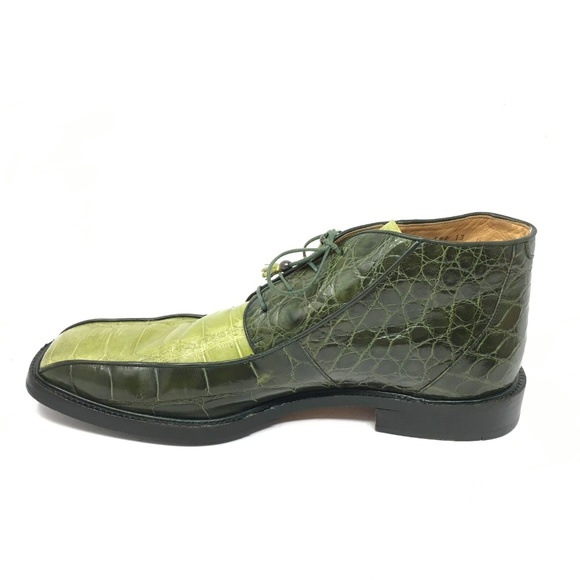 Mauri Ankle Boots Size 13 Green Full Alligator main image 6
